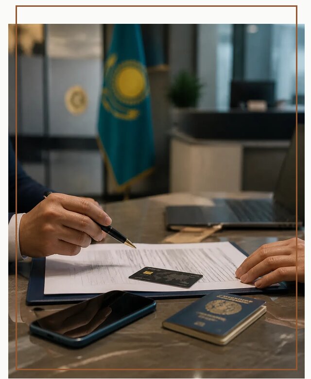 Открытие счета и банковской карты в Казахстане в Выксе